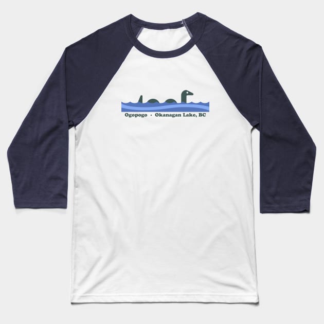 Ogopogo Baseball T-Shirt by GloopTrekker